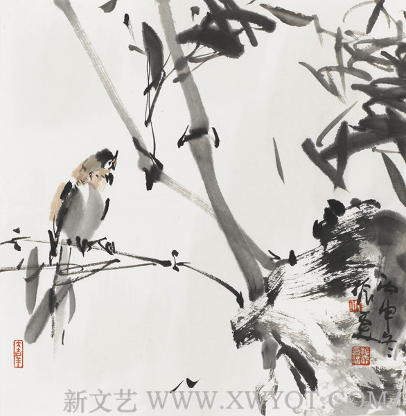 《清翠》34x34cm