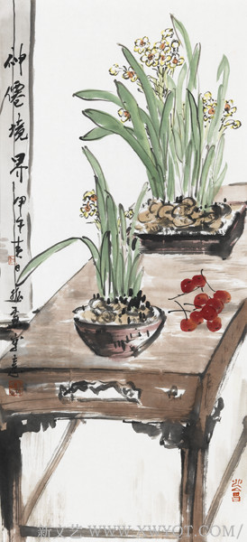 《神仙境界》32x70cm