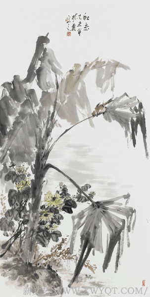 《秋恋》68x136cm