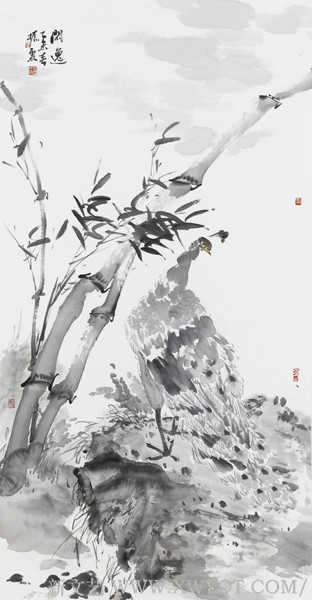 《闲逸》68x136cm