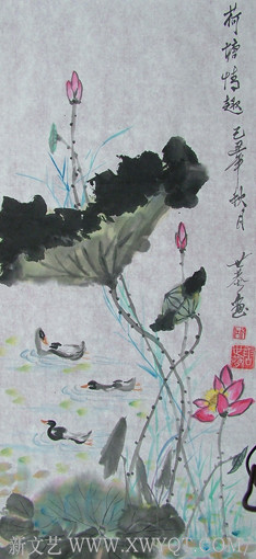 唐世恭作品《荷塘情趣》2