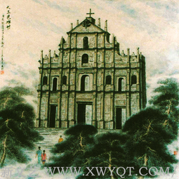 《大三巴牌坊》(67cmx67cm)