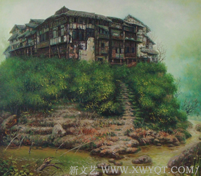 胡艺怀作品《古堡追梦》
