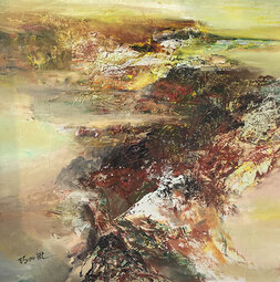 杨兴雅作品6《髙瞻》100X100cm（2014年）
