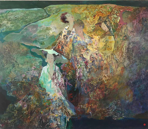 杨兴雅作品9《思乡曲》154X178cm（2007年）