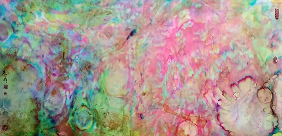 沈志斌作品11《丽锦》规格：260×135cm