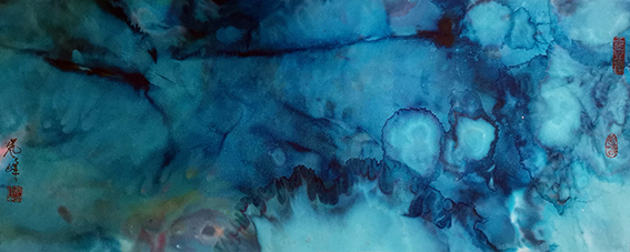 沈志斌作品18《清雅》规格：183×52cm
