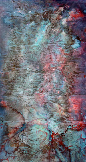 沈志斌作品2《韶光》规格：规格：125×260cm