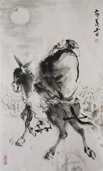 黄羡作品6《飞鸿踏雪泥》