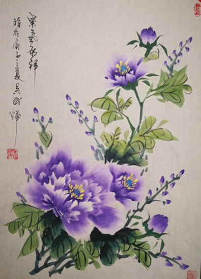 吴国辉作品10《紫气吉祥》