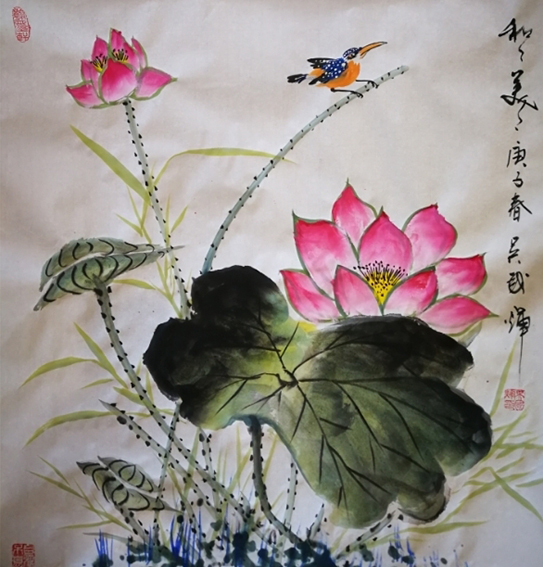 吴国辉作品3《和和美美》