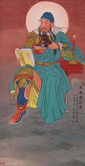 王水胜作品8《夜观春秋鼎》