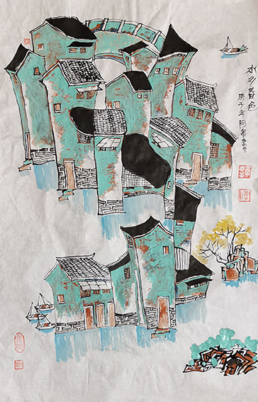 章志华作品8《水乡春色》