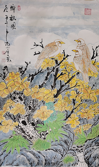单耀宗作品15《醉秋图》