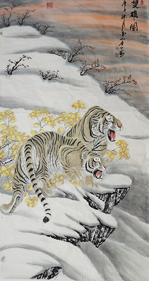 单耀宗作品16《双雄图》