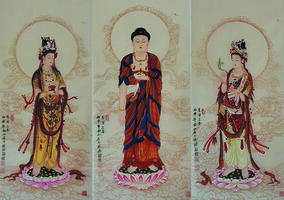 单耀宗作品20《东方三圣》