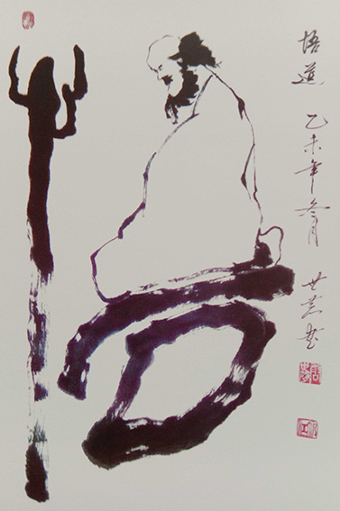 唐世恭作品4《悟》68×136cm