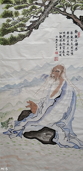 陈瑞琪国画作品《静观与静思》