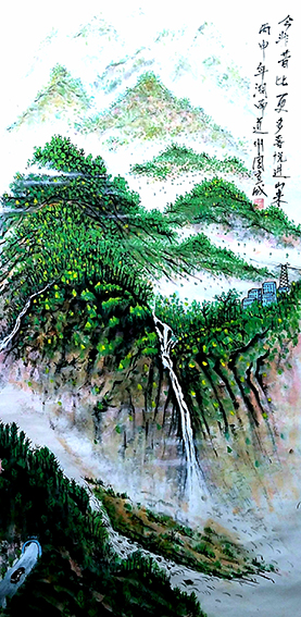 周宣成作品《今非昔比更多喜悦进山来》