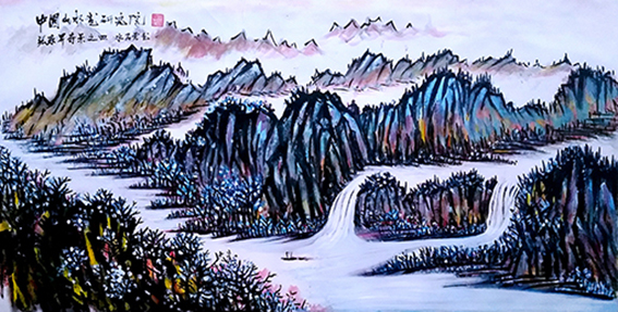 周宣成作品《张家界奇景》之四