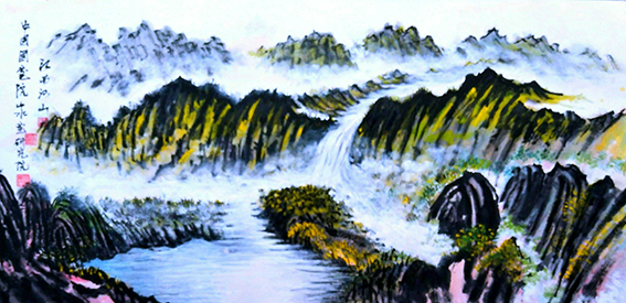 周宣成作品《江南河山》