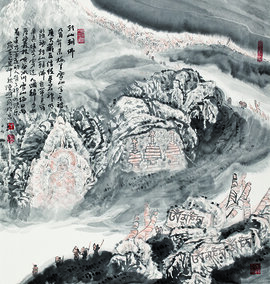 陈鹏同作品《转山朝佛》
