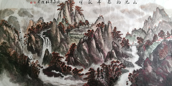 白桂芹作品18《山光物态弄秋情》