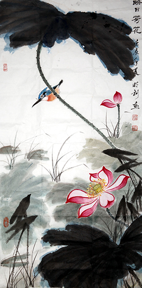 叶明训作品17《映日荷花》