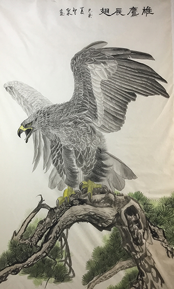 李智泉作品《雄鹰展翅》