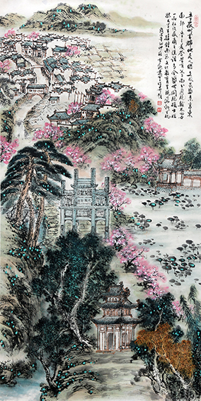 萧辅文作品2《唐模水口园林》