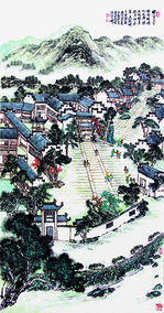 萧辅文作品4《呈坎龙山山庄》