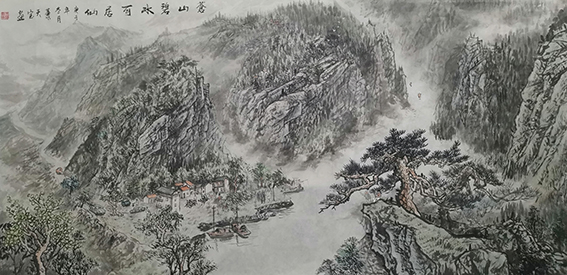 肖天宝作品14《苍山碧水可居仙》