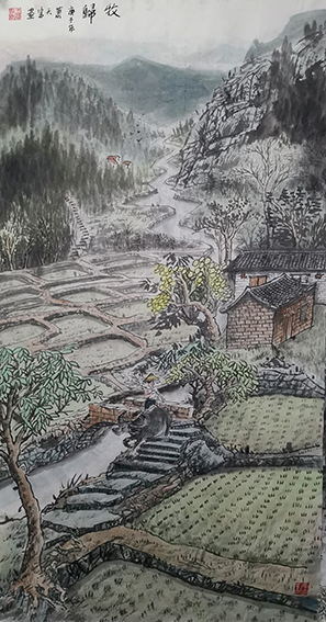 肖天宝作品5《牧归》
