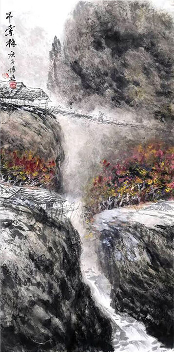 莫怀远作品《吊索桥》