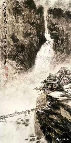 莫怀远作品《石上苗家》