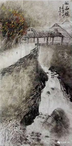 莫怀远作品《风雨桥》
