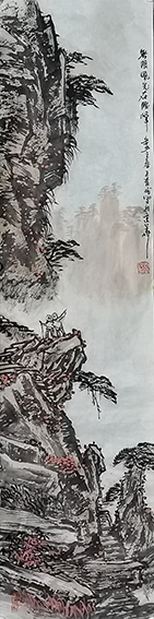 王有民作品《无限风光在险峰》
