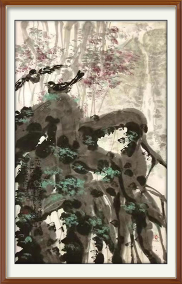 吴建堂作品《古树发新枝》
