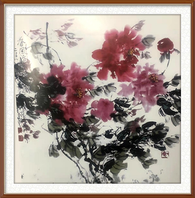 吴建堂作品《春风沐淑图》规格：60x50cm