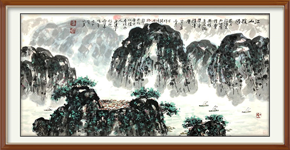 吴建堂作品《江山揽胜》