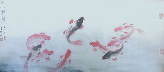 蓝仕敏作品1《年年有余》