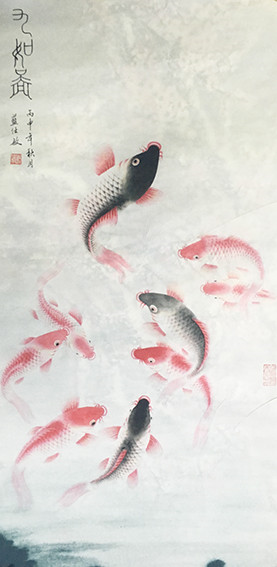 蓝仕敏作品7《九如图》