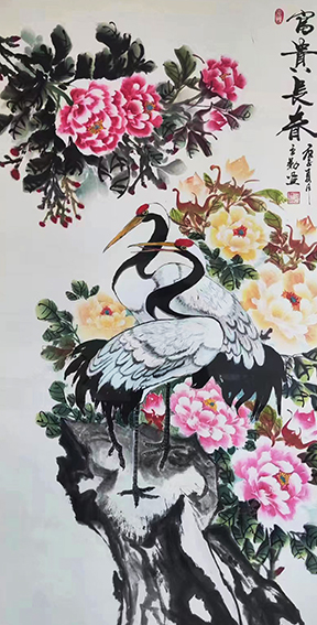 庄立勤作品1《富贵长春》