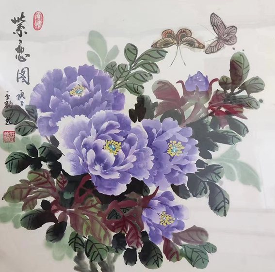 庄立勤作品9《紫恋图》