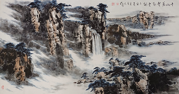 《溪山千壑起云烟》