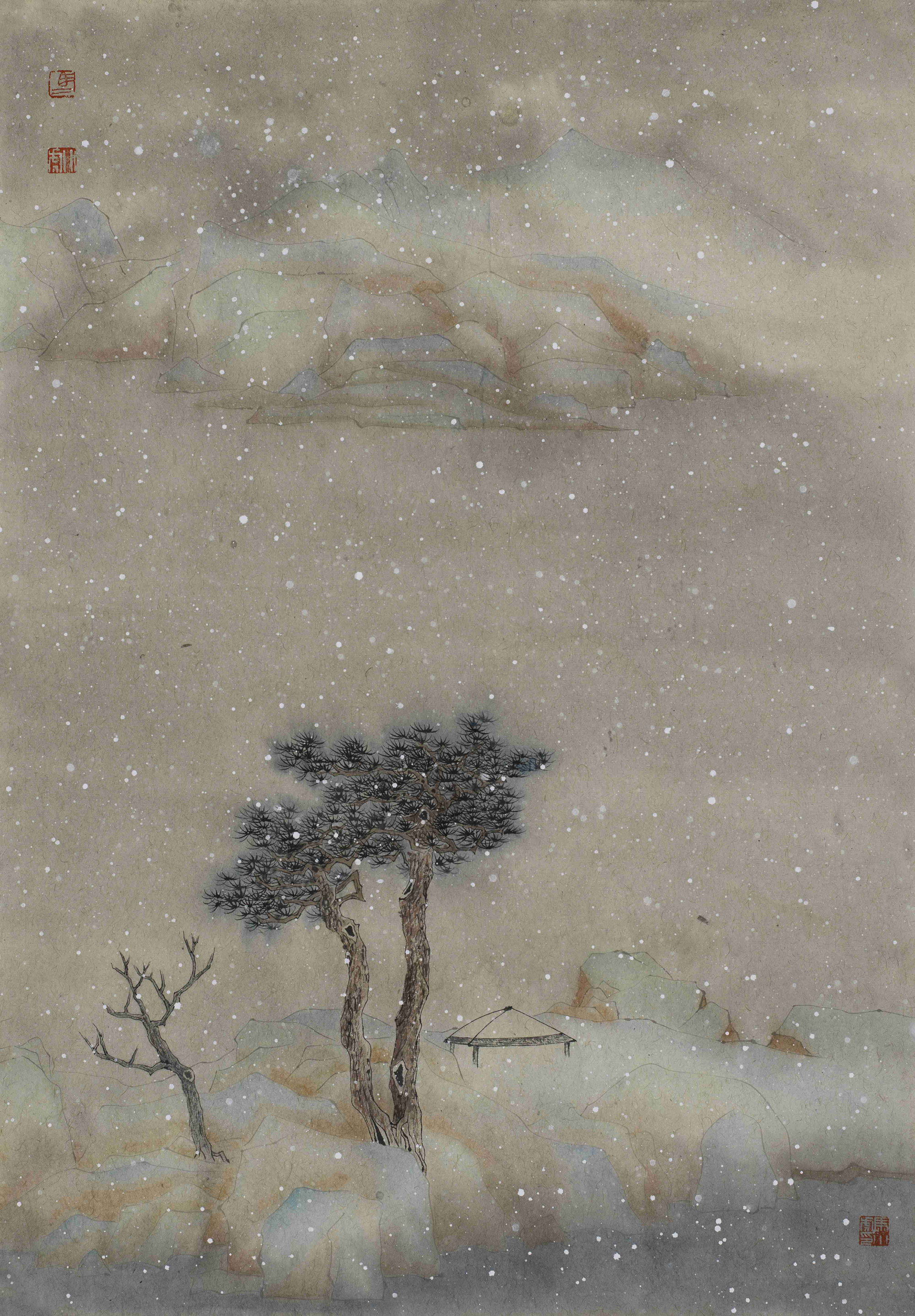 马小虎2013《云林诗意》纸本设色65cmx43cm
