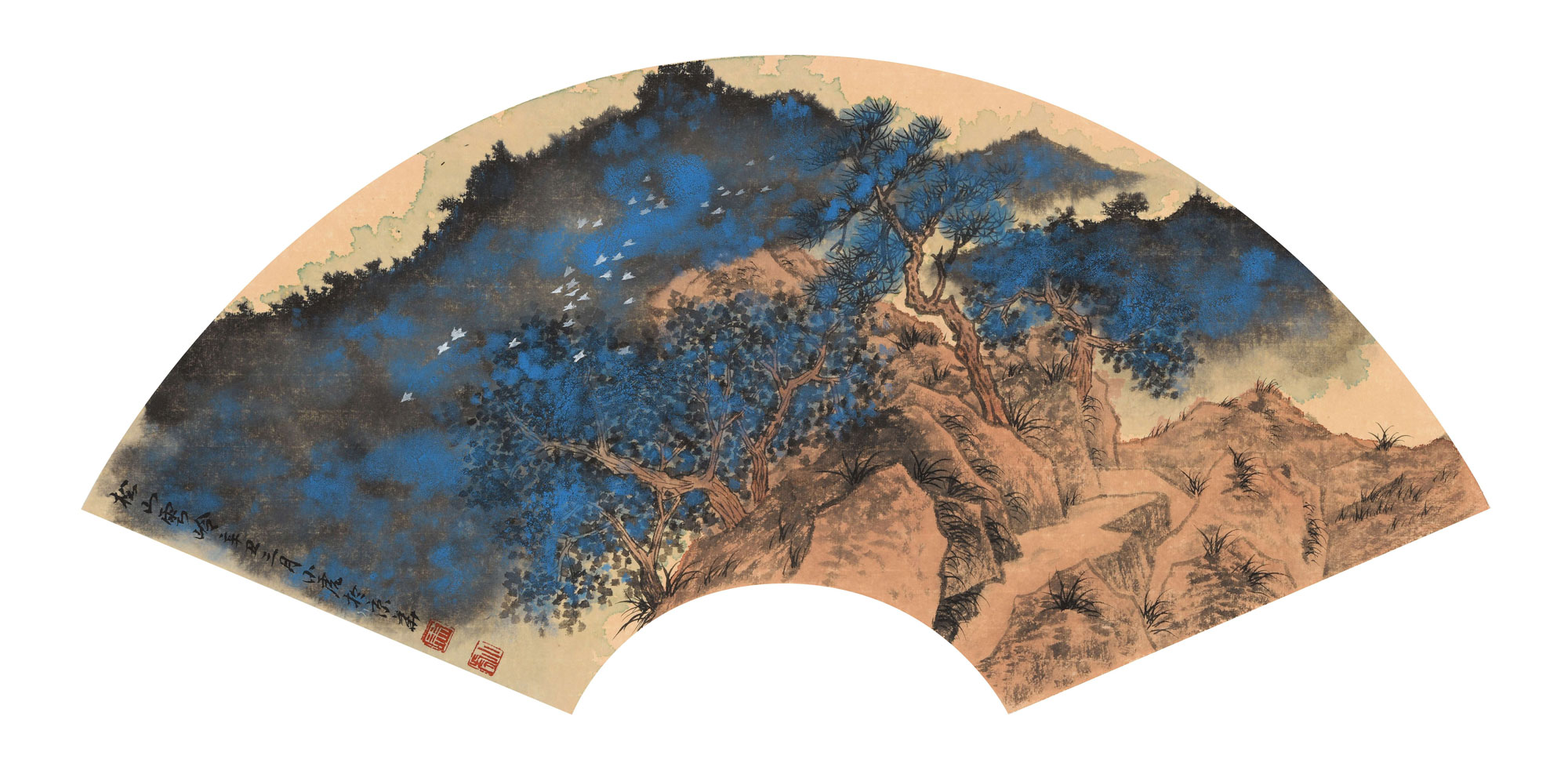 马小虎《松山云岭-》33@66cm-纸本设色-2021