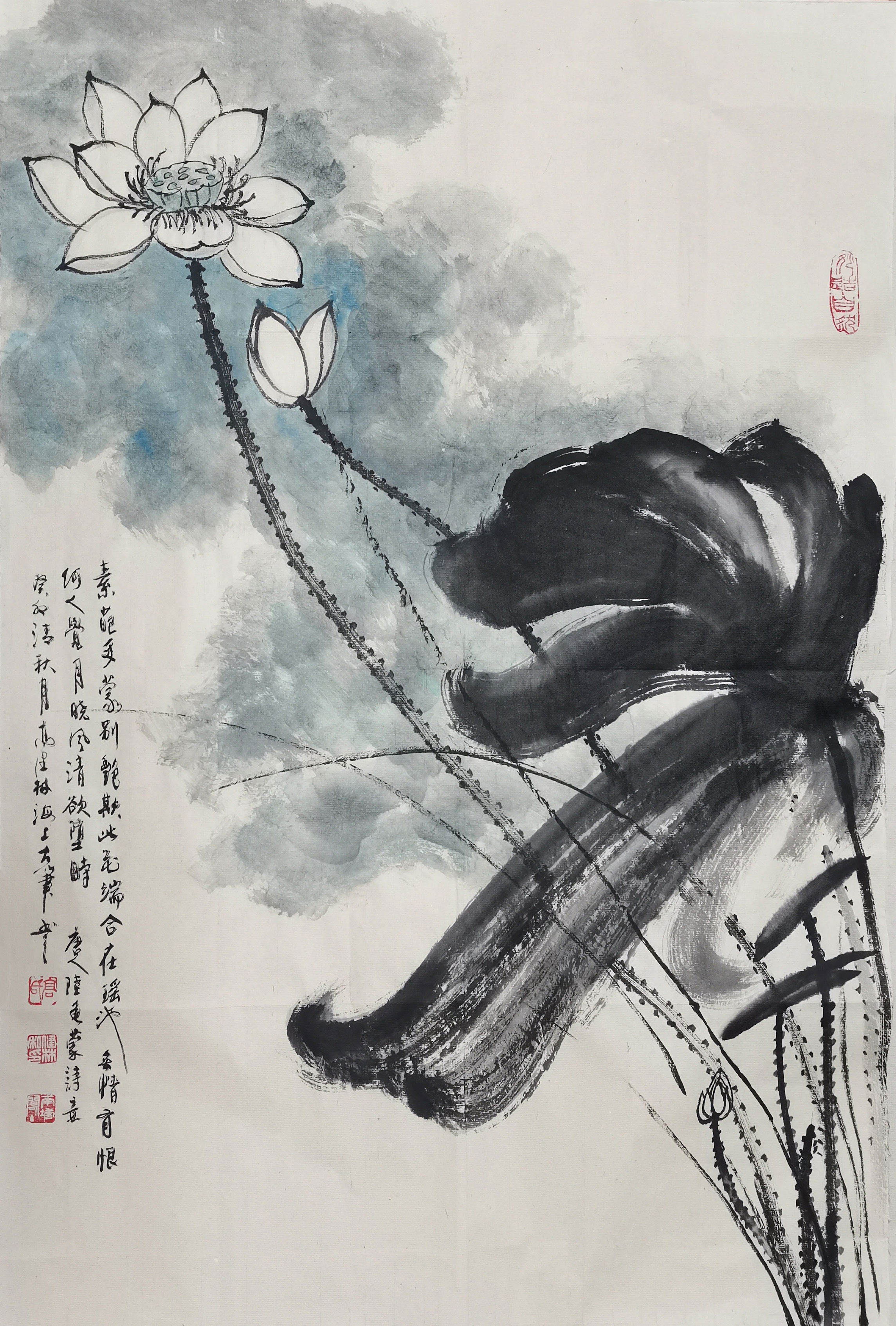 此花端合在瑶池，68×45，癸卯清秋
