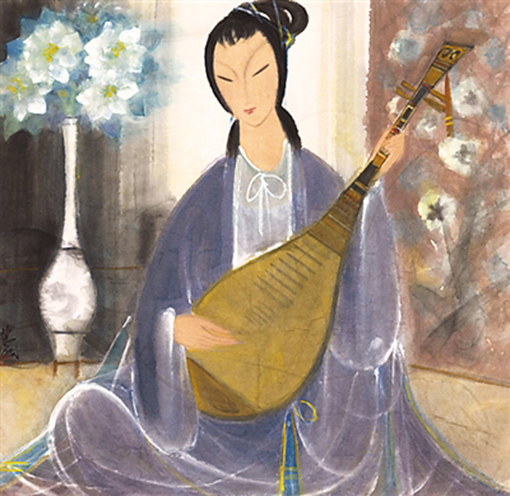 琵琶仕女 林风眠.jpg