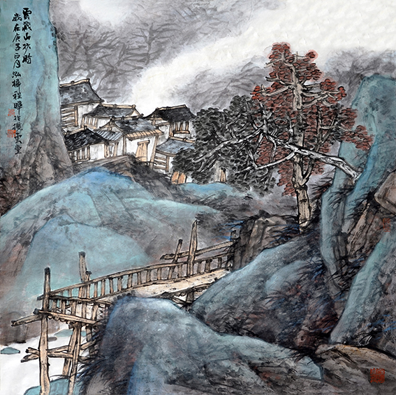 程晔作品11《云藏山杪时》68x68cm 2020年.JPG